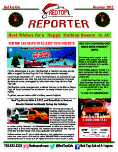 Red Top Cab  December 2012 .