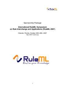 Rule engines / RuleML Symposium / RuleML / Prova / Rule-based system / Target Corporation / Educational technology / CIPA / Advertising / Standard / Pragmatic web