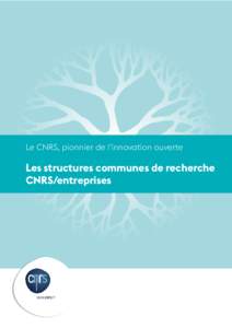 Le CNRS, pionnier de l’innovation ouverte  Les structures communes de recherche CNRS/entreprises  www.cnrs.fr