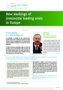 ILU-Code the identification of Intermodal Loading Units in Europe