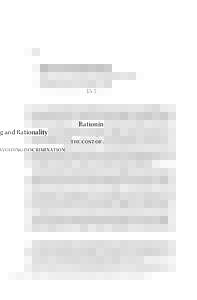 15 }  Rationing and Rationality THE COST OF AVOIDING DISCRIMINATION  Nick Beckstead and Toby Ord