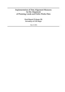 Final Report (Volume 2F) Inventory of GIS Maps