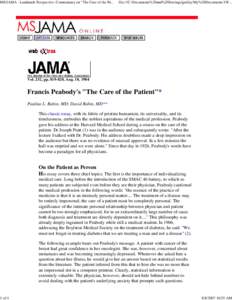 MS/JAMA - Landmark Perspective: Commentary on 