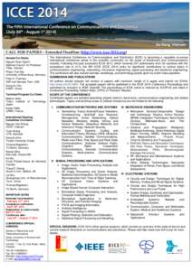 CALL FOR PAPERS – Extended Deadline (http://www.icce-2014.org) General Co-Chairs Nguyen Xuan Quynh National Council for Professor Titles, Vietnam Phuoc Tran-Gia