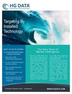 Targeting By Installed Technology The Holy Grail of Market Intelligence