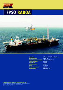 Drilling rigs / Semi-submersibles / Petroleum production