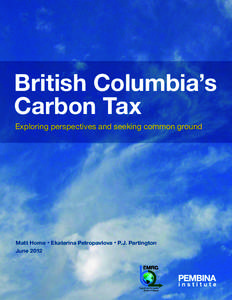 Carbon tax / Emissions trading / Carbon neutrality / Carbon pricing / Pembina Institute / Climate change mitigation / Carbon credit / Climate change policy / Environment / Climate change