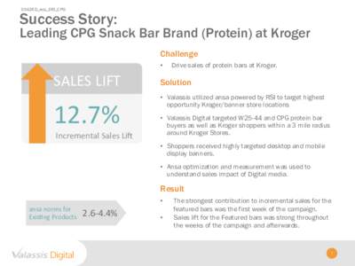 SS426D_acq_DIG_CPG  Success Story: Leading CPG Snack Bar Brand (Protein) at Kroger Challenge