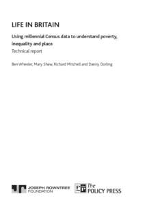 Academia / Economy / Economics / Health economics / Danny Dorling / Oxford Poverty and Human Development Initiative / Poverty / Social inequality / Census in the United Kingdom / Public health / Unemployment / Concentrated poverty