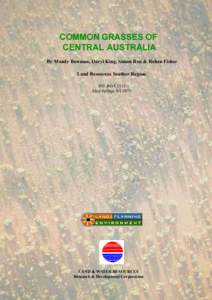 COMMON GRASSES OF CENTRAL AUSTRALIA By Mandy Bowman, Daryl King, Simon Reu & Rohan Fisher Land Resources Souther Region. P.O. BOX 1512 Alice Springs NT 0871.