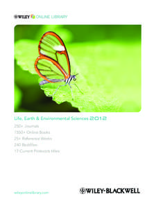 Life, Earth & Environmental Sciences[removed]Life, Earth & Environmental Sciences 250+ Journals