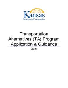 Transportation Alternatives (TA) Program Application & Guidance