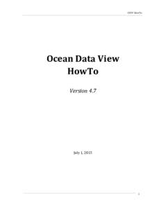 Physical geography / Earth sciences graphics software / Cartography / Earth / Oceanography / Geography / Ocean Data View / ODV / General Bathymetric Chart of the Oceans / Bathymetry / Shapefile / NetCDF