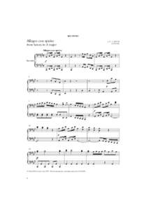 SECONDO  Allegro con spirito J. C. F. BACH (1732–95)