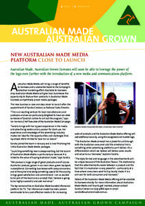 ISSUE 31  FEBRUARY 2010 AUSTRALIAN MADE AUSTRALIAN GROWN