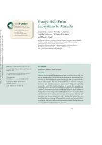 Forage Fish: From Ecosystems to Markets
