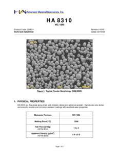 HA 8310 WC 10Ni Product Code: Technical Data Sheet  Revision: # 002