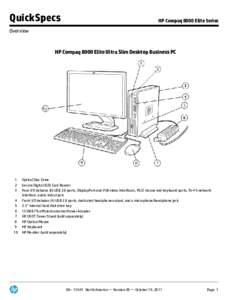 QuickSpecs  HP Compaq 8000 Elite Series Overview