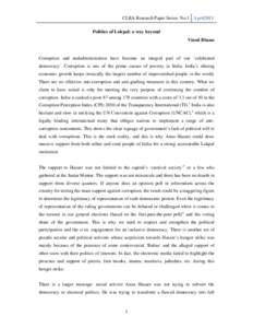 Microsoft Word - politics of lokpal vb article for final on 3[1].doc