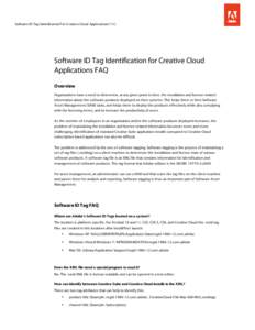 Software ID Tag Identification For Creative Cloud Applications FAQ