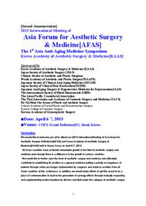 The 2nd Korea-Japan Aesthetic Surgery Conference