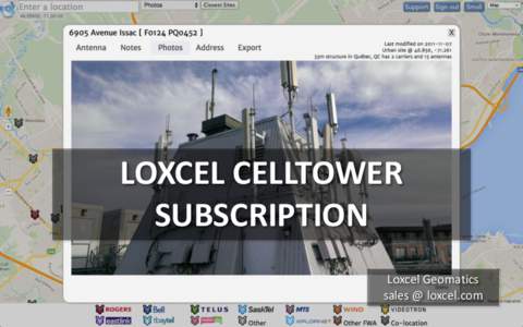LOXCEL CELLTOWER SUBSCRIPTION Loxcel Geomatics sales @ loxcel.com  In a Nutshell