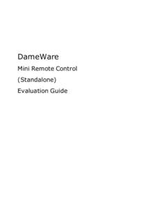        DameWare Mini Remote Control