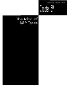 Previous  chapter 59 the idea of bsp trees  Home