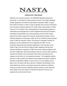 Microsoft Word - CA_NASTAStateReport2011.doc