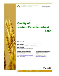 Quality of western Canadian wheat[removed]