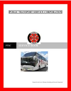 PUBLIC TRANSPORT SERVICE CORPORATION  PTSC SERVICE BOOK