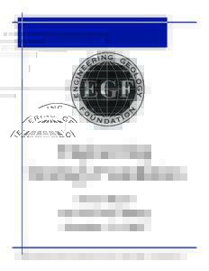 Engineering Geology Foundation Annual Report For Fiscal Year Ending December 31, 2001 Engineering Geology Foundation, PO Box, Denver, CO