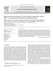 Integrating human dimensions of Arctic palaeoenvironmental science: SEAD - the strategic environmental archaeology database