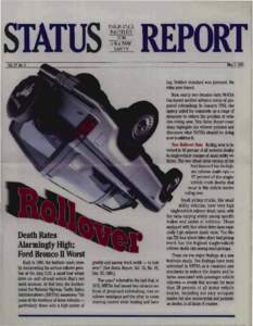 Ma 2,1992  Death Rates Alarmingly High; Ford Bronco nWorst