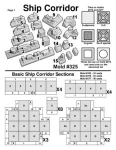 Ship Corridor  Page 1 Tiles on molds #276 and #277
