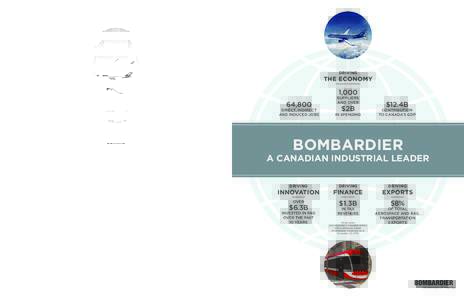 DRIVING THE FUTURE  BOMBARDIER DEPLOYS INNOVATIVE PROGRAMS TO ENSURE THE COMPANY’S SUSTAINABILITY