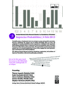 fi  Formal Informal @ the Research Seminar on Foundations of Statistics Imprecise Probabilities | 4 Feb 2013