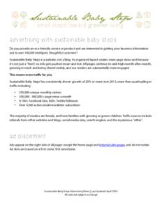 ! ! ! ! advertising with sustainable baby steps Do you provide an eco-friendly service or product and are interested in getting your business information