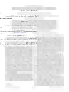 Chemistry / Nature / Crystallography / Condensed matter physics / Materials science / Phase transitions / Polymer chemistry / Close-packing of equal spheres / Crystallization of polymers / Glass transition / Polymer / Crystal twinning