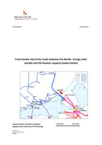 Final ReportCross-border electricity trade between the Nordic ’energy-only’ market and the Russian capacity-based market