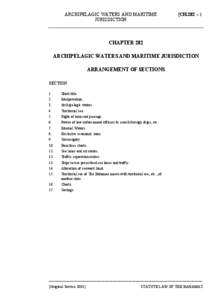 Archipelagic Waters and Maritime Jurisdiction Act