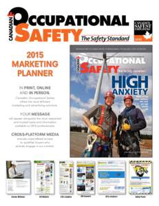 2015 Marketing Planner In Print, Online and In Person, Canadian Occupational Safety