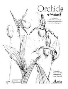 Orchids a field guide to Lakeland Provincial Park, Provincial Recreation Area and surrounding region