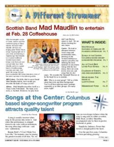 THE COLUMBUS FOLK MUSIC SOCIETY, INC.!  FEBRUARY, 2015 Scottish Band Mad Maudlin to entertain at Feb. 28 Coffeehouse
