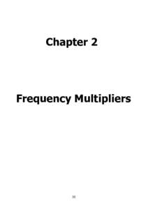 Chapter 2  Frequency Multipliers 58