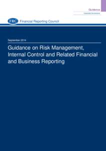 Guidance Corporate Governance Financial Reporting Council  September 2014
