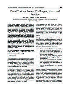 Software Engineering : An International Journal (SEIJ), Vol. 1, No. 1, SEPTEMBER[removed]