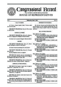 Congressional Record 15th CONGRESS, SECOND REGULAR SESSION