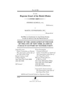 NoIN THE Supreme Court of the United States STEPHEN KIMBLE, et al., Petitioners,
