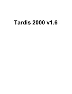 Tardis 2000 v1.6  Tardis 2000 Time Synchronisation page 2 of 61